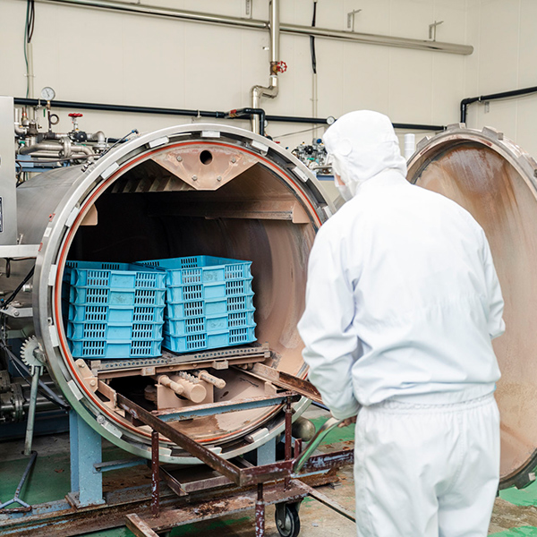 レトルト、煮沸殺菌・急速冷凍